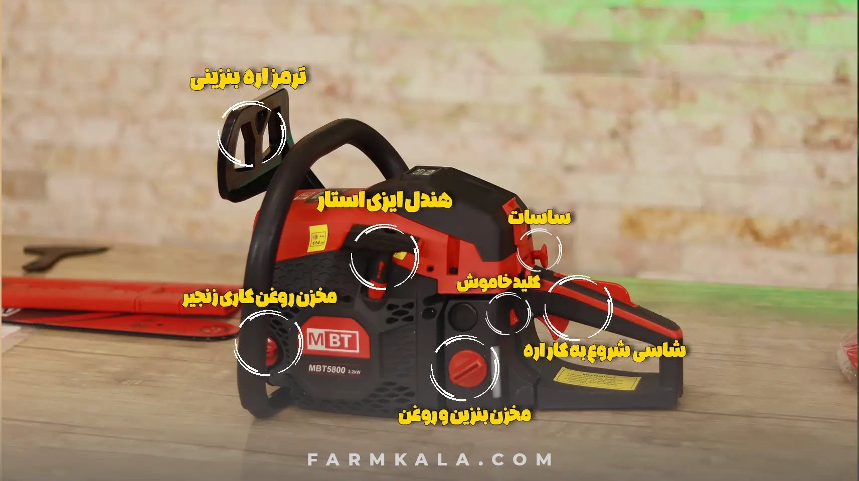 ساطور اره زنجیری - راه اندازی اره زنجیری