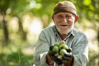 برداشت گردو در کهگلیوه بویر احمد