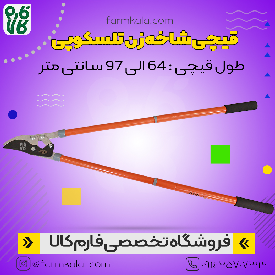 قیچی هرس دسته تلسکوپی آسا