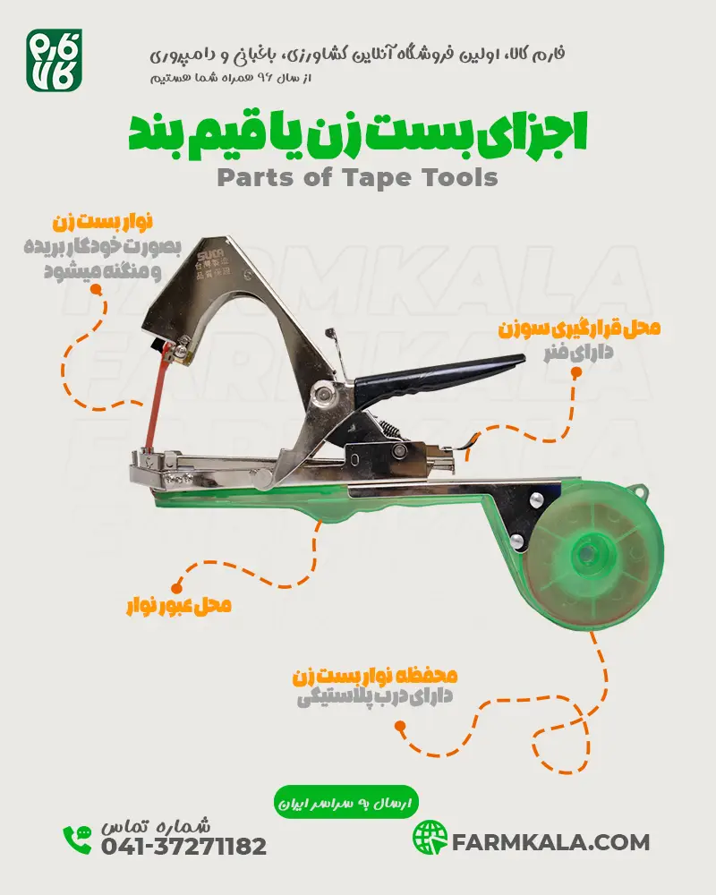 اجزای دستگاه بست زن - خرید قیم بند - قیمت قیم بند