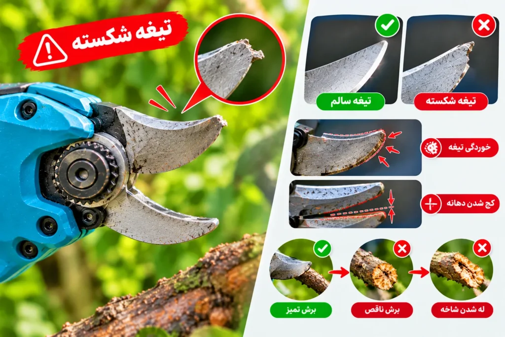 وقتی قیچی هرس شارژی درست برش نمیزند مشکل از کجاست؟
