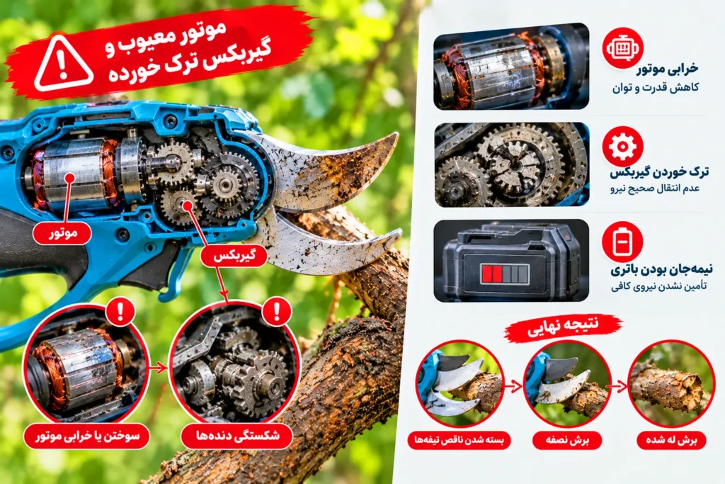 وقتی قیچی هرس شارژی درست برش نمیزند مشکل از کجاست؟